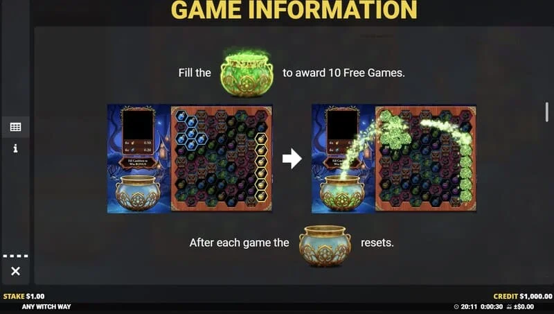 Any Witch Way - pun kotao i pokretanje Free Games